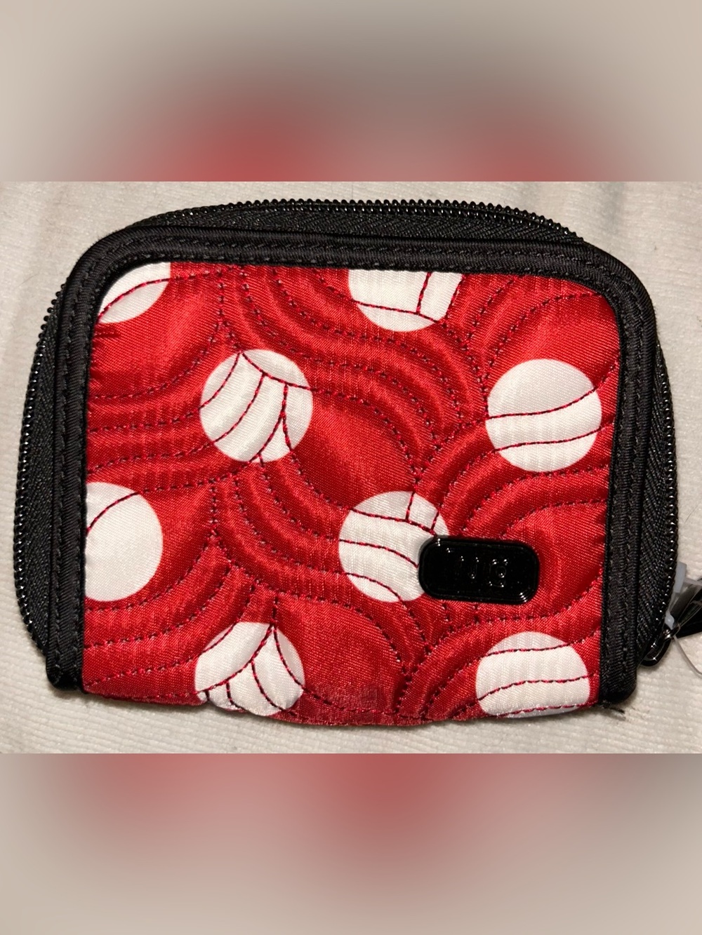 Lug Disney Splits Compact Minnie Red/White Dot Wallet